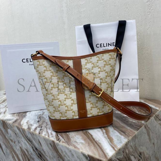 CELINE SMALL BUCKET 191442CAS.01BC (30*22*13cm)