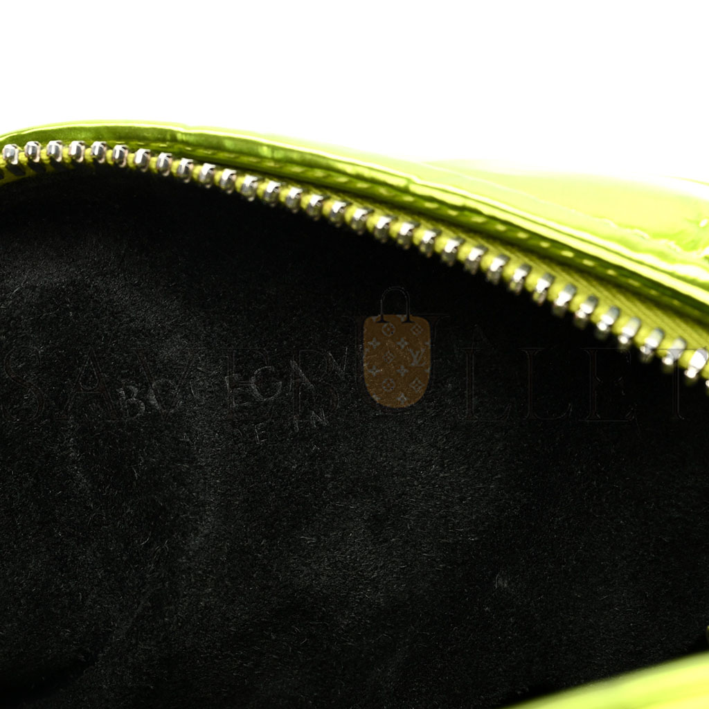 BOTTEGA VENETA METALLIC CRUSHED CALFSKIN MINI JODIE CHLOROPHYLL  (26*13*5cm)