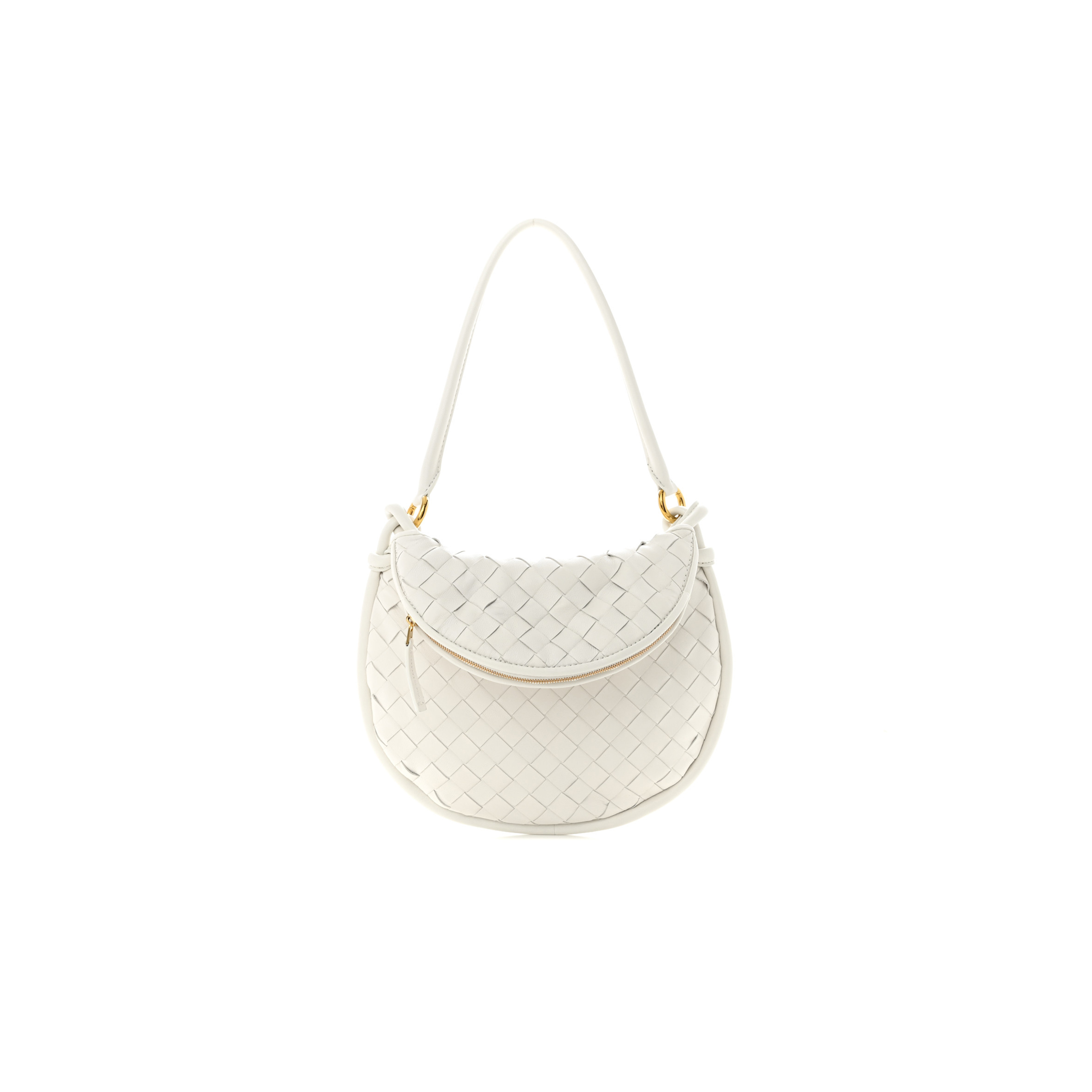 BOTTEGA VENETA NAPPA INTRECCIATO SMALL GEMELLI WHITE (27*22cm)