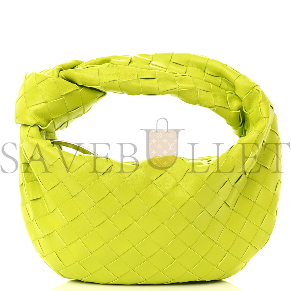 BOTTEGA VENETA NAPPA INTRECCIATO MINI JODIE KIWI (25*14*8cm)