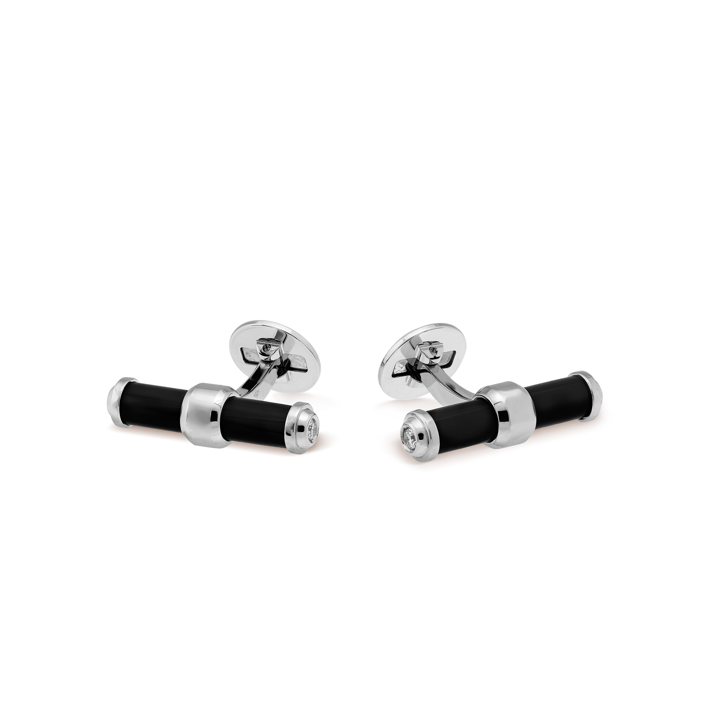 VAN CLEEF ARPELS PIERRE ARPELS STICKS CUFFLINKS - WHITE GOLD, DIAMOND, ONYX VCARO63Q00 VAN CLEEF ARPELS PIERRE ARPELS STICKS CUFFLINKS - WHITE GOLD, DIAMOND, ONYX VCARO63Q00