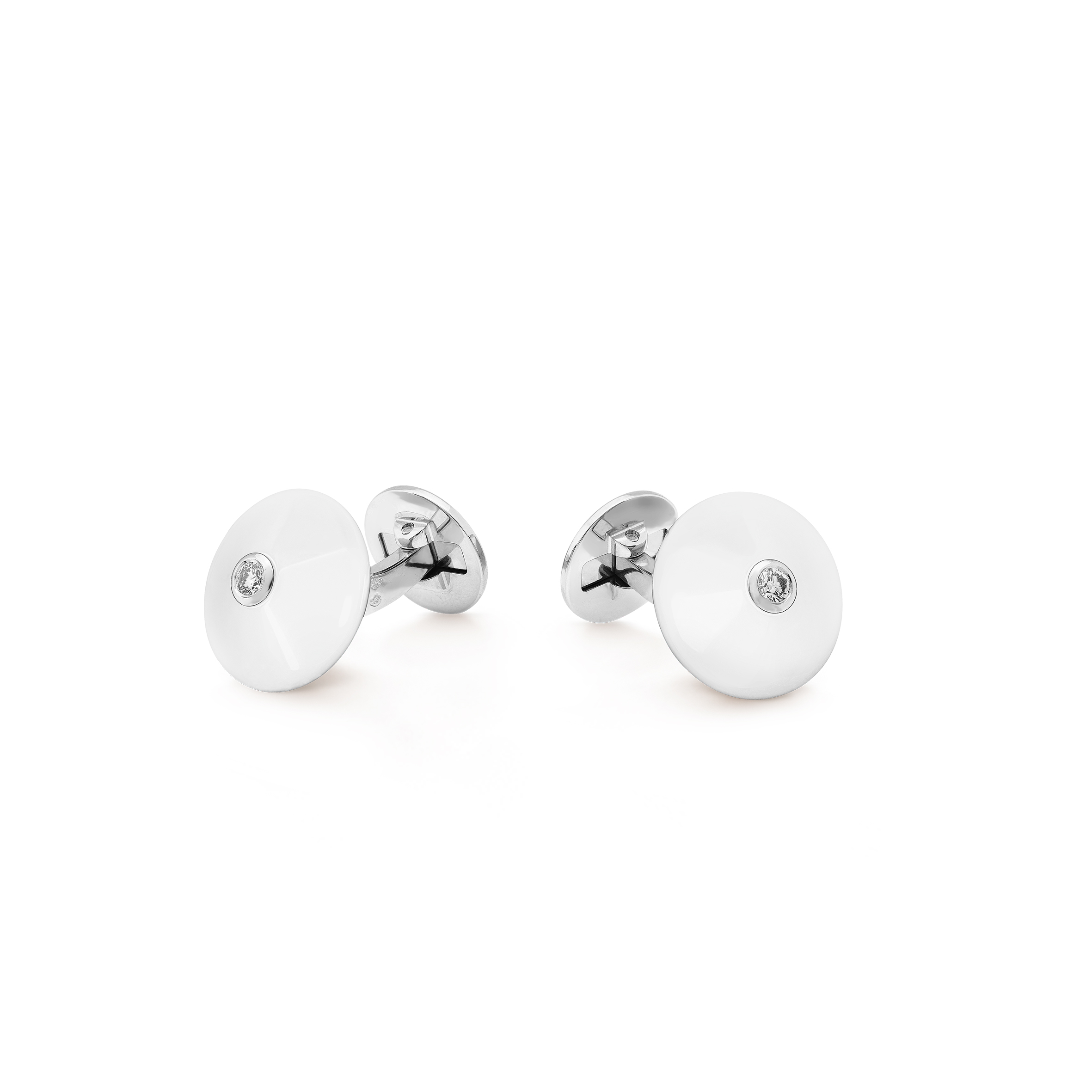 VAN CLEEF ARPELS PIERRE ARPELS PASTILLES CUFFLINKS - WHITE GOLD, AGATE, DIAMOND VCARO6BC00 VAN CLEEF ARPELS PIERRE ARPELS PASTILLES CUFFLINKS - WHITE GOLD, AGATE, DIAMOND VCARO6BC00