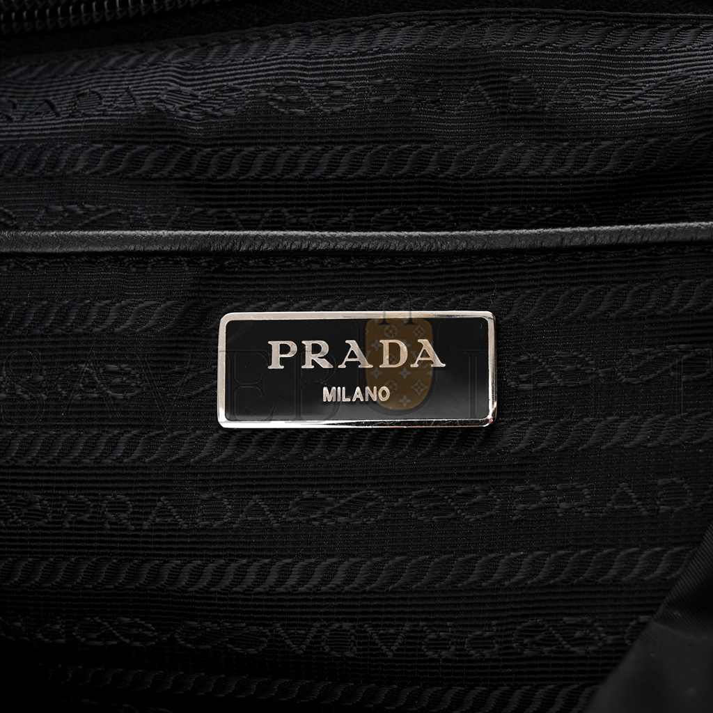 PRADA TESSUTO NYLON SAFFIANO MEDIUM BACKPACK BLACK (30*29*15cm)