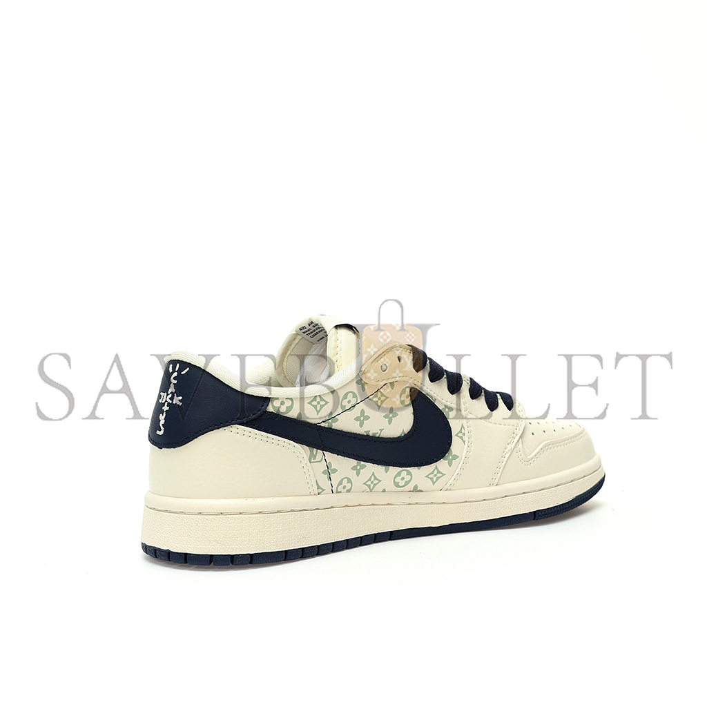 NIKE AIR JORDAN 1 LOW OG SP BEIGE NAVY GLOOMY BEAR LV SJ2068-100