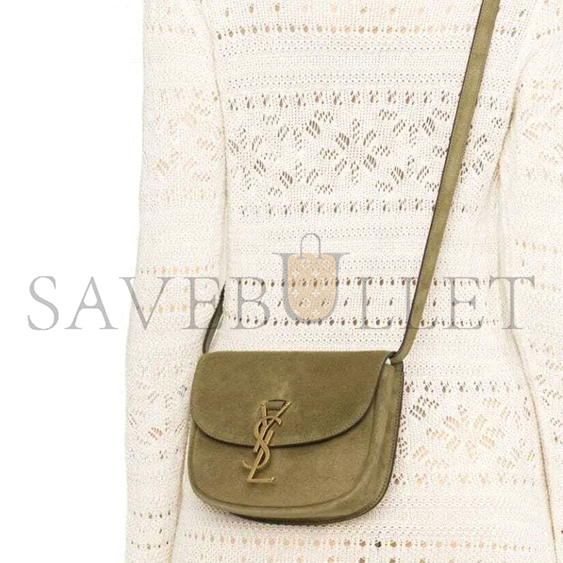 YSL KAIA SMALL SATCHEL IN SUEDE 6197401S74W3288 (18*15.5*5.5cm)