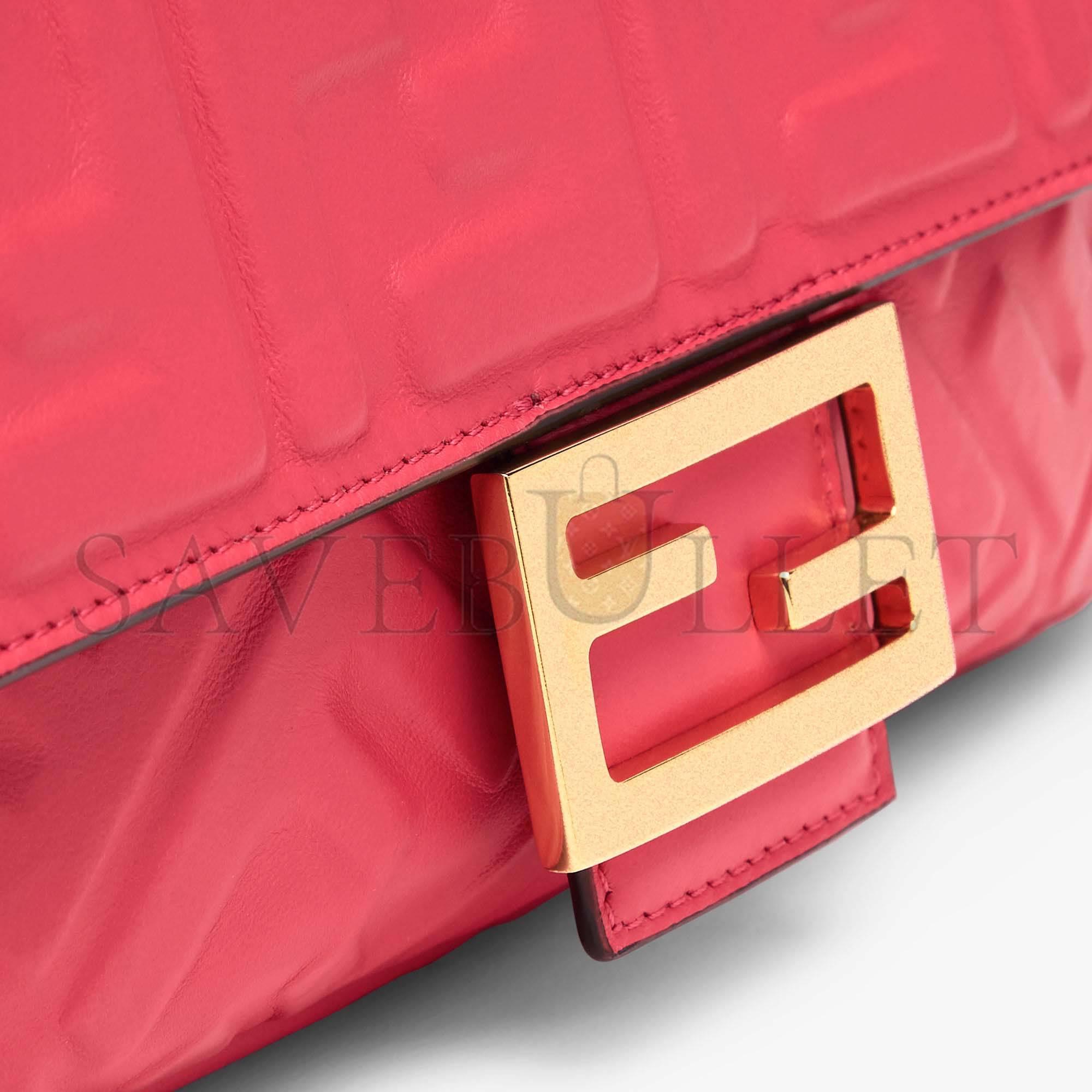 FENDI BAGUETTE - RED NAPPA LEATHER BAG 8BR600A72VF1844 (27*15*6cm)