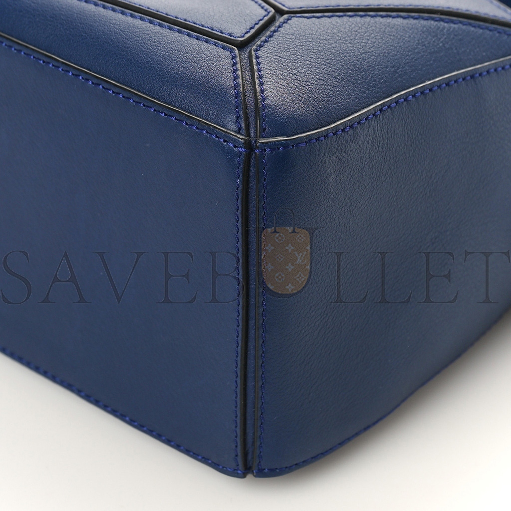 LOEWE CALFSKIN SMALL PUZZLE BAG MARINE (24*16.5*10.5cm)