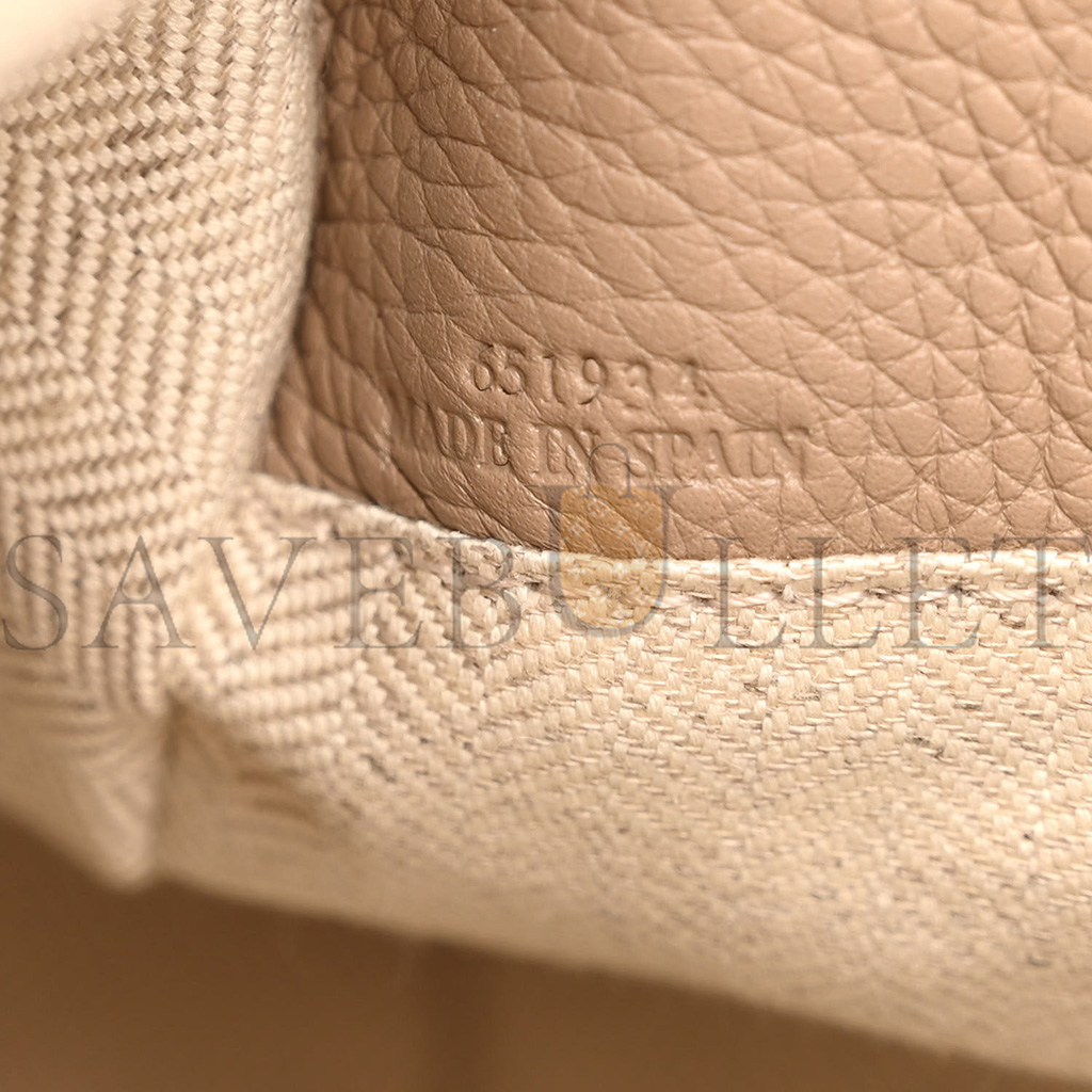 LOEWE GRAINED CALFSKIN SMALL PUZZLE BAG SAND MINK (24*16.5*10.5cm)