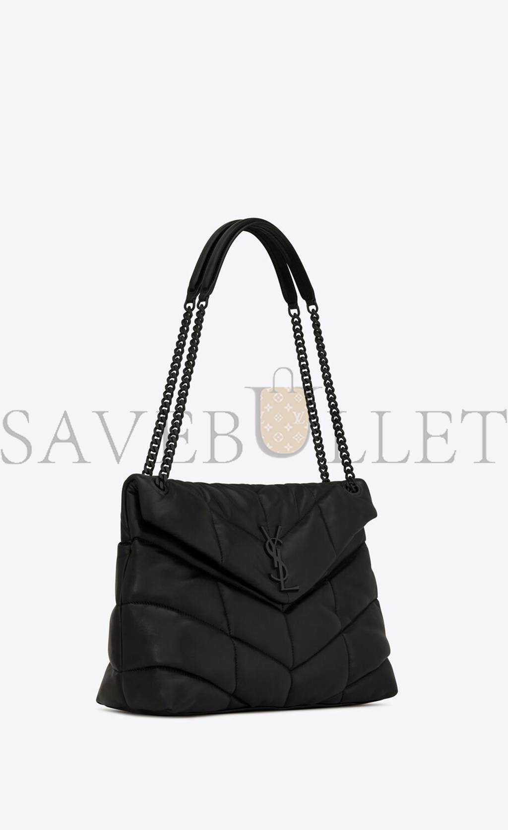 YSL PUFFER MEDIUM CHAIN BAG IN QUILTED LAMBSKIN 5774751EL081000 (35*23*13.5cm)