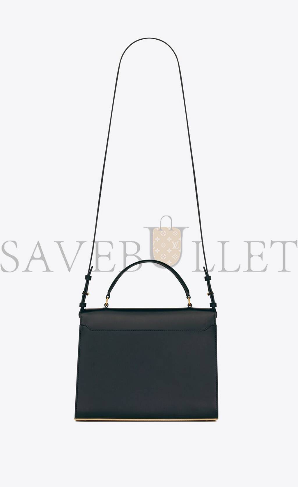 YSL CASSANDRA MEDIUM TOP HANDLE BAG IN BOX SAINT LAURENT LEATHER 62393116C7W1089 (24.5*20*11.5cm)