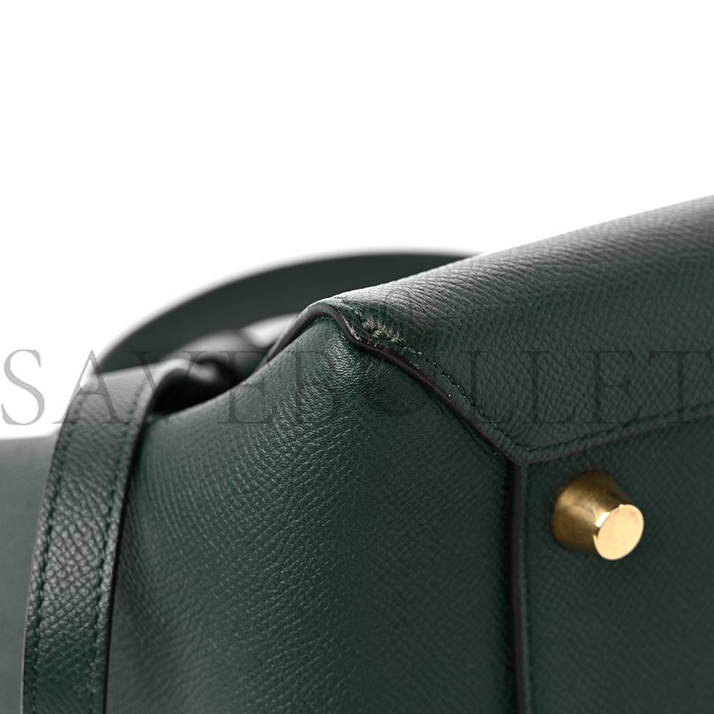 CELINE GRAINED CALFSKIN MINI BELT BAG AMAZONE (28*22*17cm)