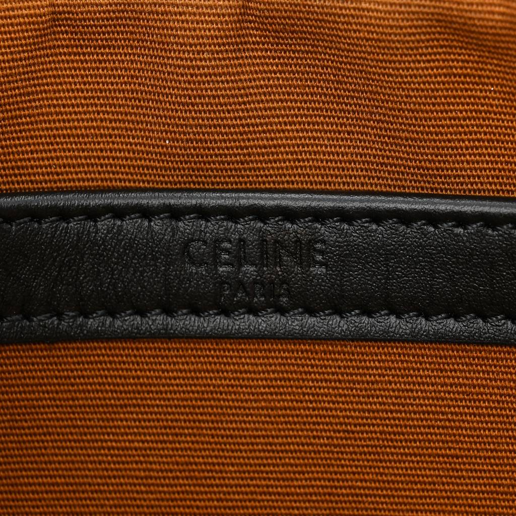 CELINE TRIOMPHE CANVAS MEDIUM MESSENGER BAG BLACK (23*15*5cm) CELINE TRIOMPHE CANVAS MEDIUM MESSENGER BAG BLACK (23*15*5cm)